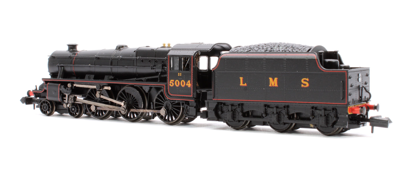 LMS 5MT 'Black 5' with Riveted Tender 5004 LMS Lined Black