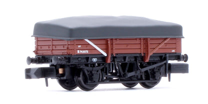 5 Plank China Clay 3-Wagon Pack BR Bauxite (Early) with Flat Canopy No.B743073, B743077 & B743081
