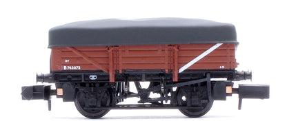 5 Plank China Clay 3-Wagon Pack BR Bauxite (Early) with Flat Canopy No.B743073, B743077 & B743081