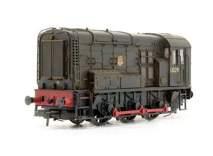 Pre-Owned Class 08 '13029' BR Black Early Emblem Hinged Door Type Diesel Shunter Locomotive - Custom Weathered