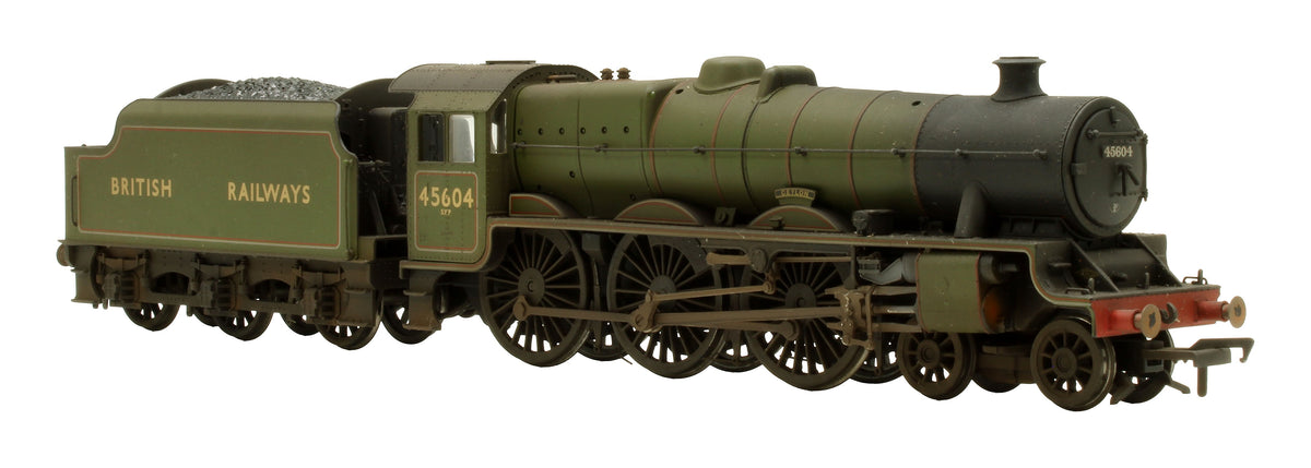 Pre-Owned LMS 5XP 'Jubilee' 45604 'Ceylon' BR Experimental Green Steam Locomotive - Custom Weathered