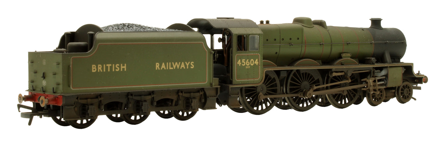 Pre-Owned LMS 5XP 'Jubilee' 45604 'Ceylon' BR Experimental Green Steam Locomotive - Custom Weathered