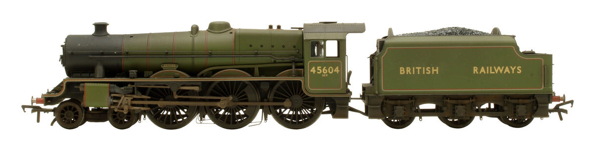 Pre-Owned LMS 5XP 'Jubilee' 45604 'Ceylon' BR Experimental Green Steam Locomotive - Custom Weathered