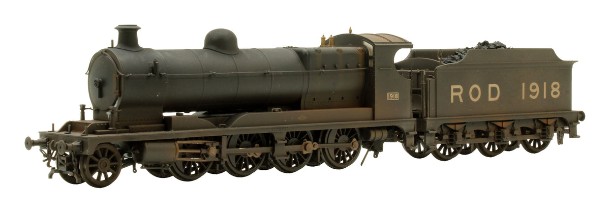 Pre-Owned 35-175 Railway Operating Division (ROD) 2-8-0 Steam Locomotive No. 1918 in War Department Black Livery - DCC Fitted - Custom Weathered