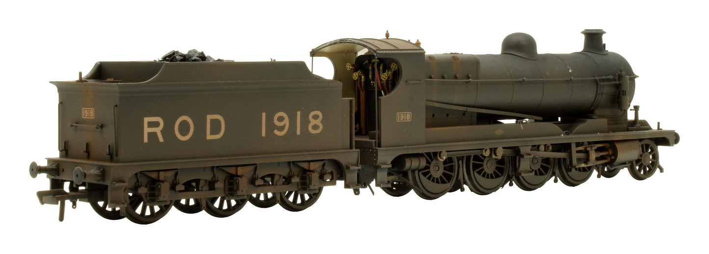 Pre-Owned 35-175 Railway Operating Division (ROD) 2-8-0 Steam Locomotive No. 1918 in War Department Black Livery - DCC Fitted - Custom Weathered
