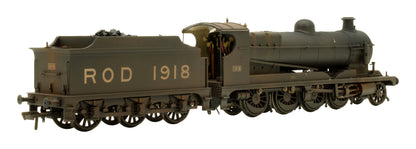 Pre-Owned 35-175 Railway Operating Division (ROD) 2-8-0 Steam Locomotive No. 1918 in War Department Black Livery - DCC Fitted - Custom Weathered