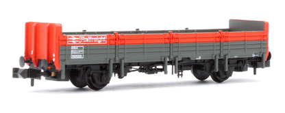 BR OBA Open Wagon Low Ends BR Railfreight Red & Grey No.110555