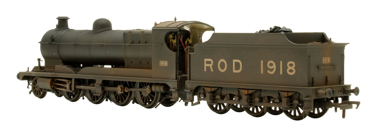 Pre-Owned 35-175 Railway Operating Division (ROD) 2-8-0 Steam Locomotive No. 1918 in War Department Black Livery - DCC Fitted - Custom Weathered