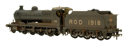 Pre-Owned 35-175 Railway Operating Division (ROD) 2-8-0 Steam Locomotive No. 1918 in War Department Black Livery - DCC Fitted - Custom Weathered