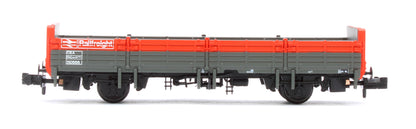 BR OBA Open Wagon Low Ends BR Railfreight Red & Grey No.110555