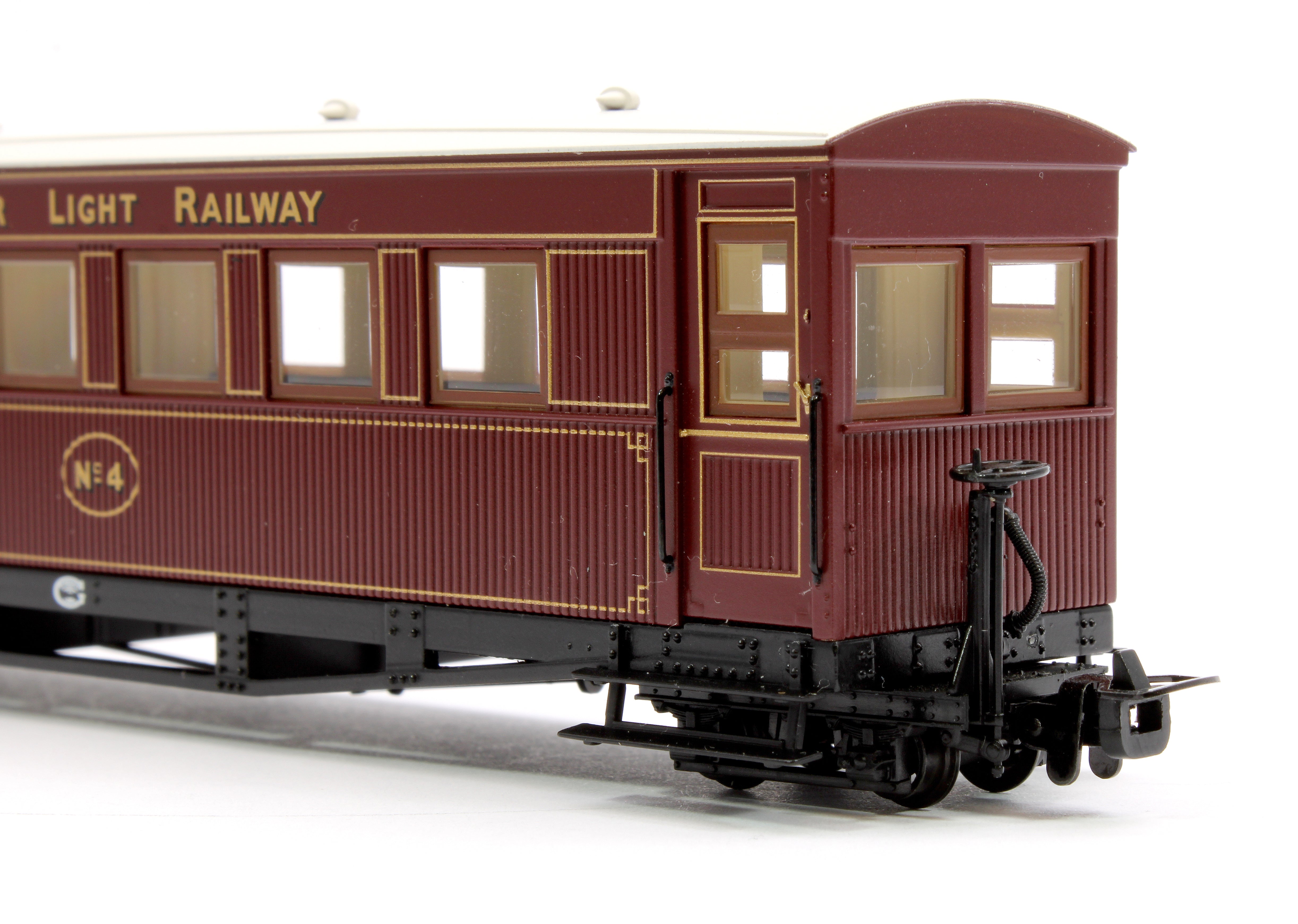 Bachmann 394-025A Gloucester Bogie Coach Ashover L.R. Crimson – Rails