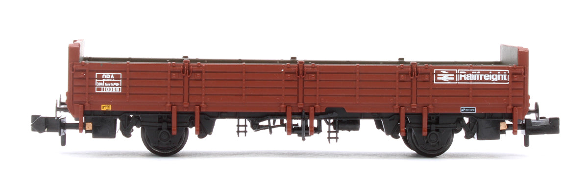 BR OBA Open Wagon Low Ends BR Freight Brown (Railfreight) No. 110009