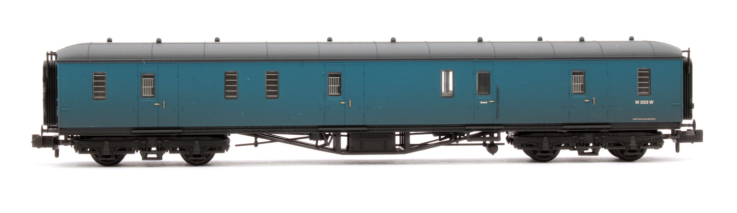 GWR Hawksworth Full Brake BR Blue W333W - Weathered