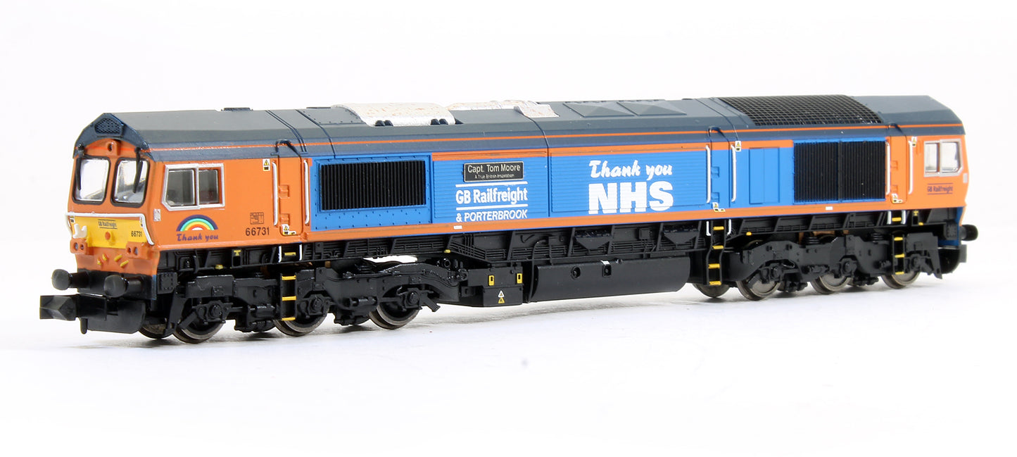 Pre-Owned Class 66731 GBRf Thank You NHS 'Captain Tom Moore' Diesel Locomotive