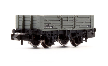Pre-Owned 377-054 5 Plank Wooden Floor Wagon BR Grey M 318256