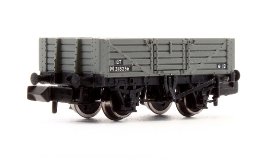 Pre-Owned 377-054 5 Plank Wooden Floor Wagon BR Grey M 318256