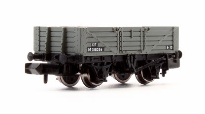 Pre-Owned 377-054 5 Plank Wooden Floor Wagon BR Grey M 318256