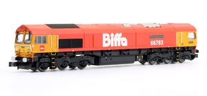 Pre-Owned Class 66 GBRf 'The Flying Dustman' Biffa Livery Diesel Locomotive