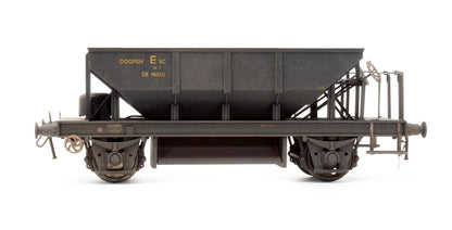 Pre-Owned BR Black Dogfish Ballast Hopper Wagon DB983021 - Custom Weathered