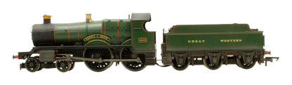 Pre-Owned R3277 RailRoad GWR 4-4-0 County Class 'County Of Devon' 3835' Steam Locomotive - DCC Fitted - Custom Weathered