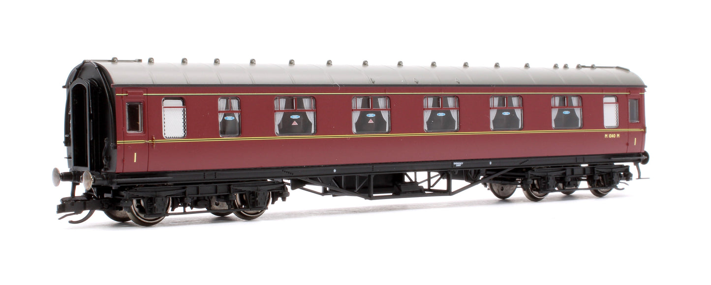Pre-Owned LMS Period III 57' Corridor First Coach BR Maroon M1040M