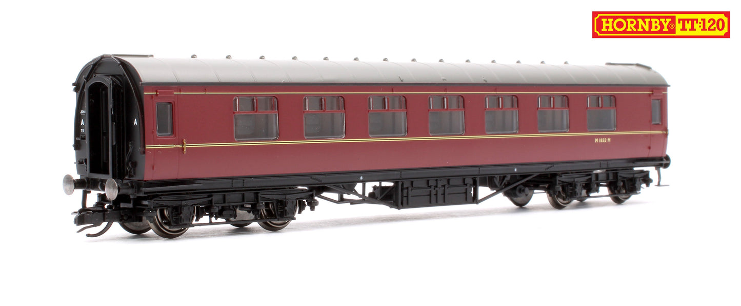 Pre-Owned LMS Period III 57' Corridor Third Coach BR Maroon M1832M