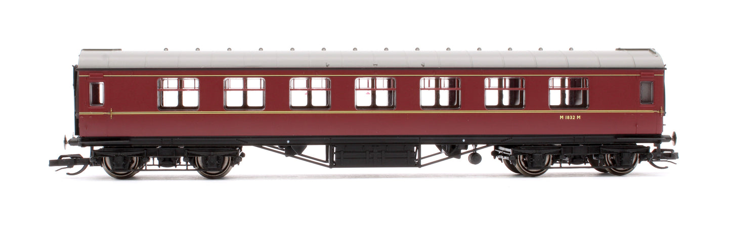 Pre-Owned LMS Period III 57' Corridor Third Coach BR Maroon M1832M