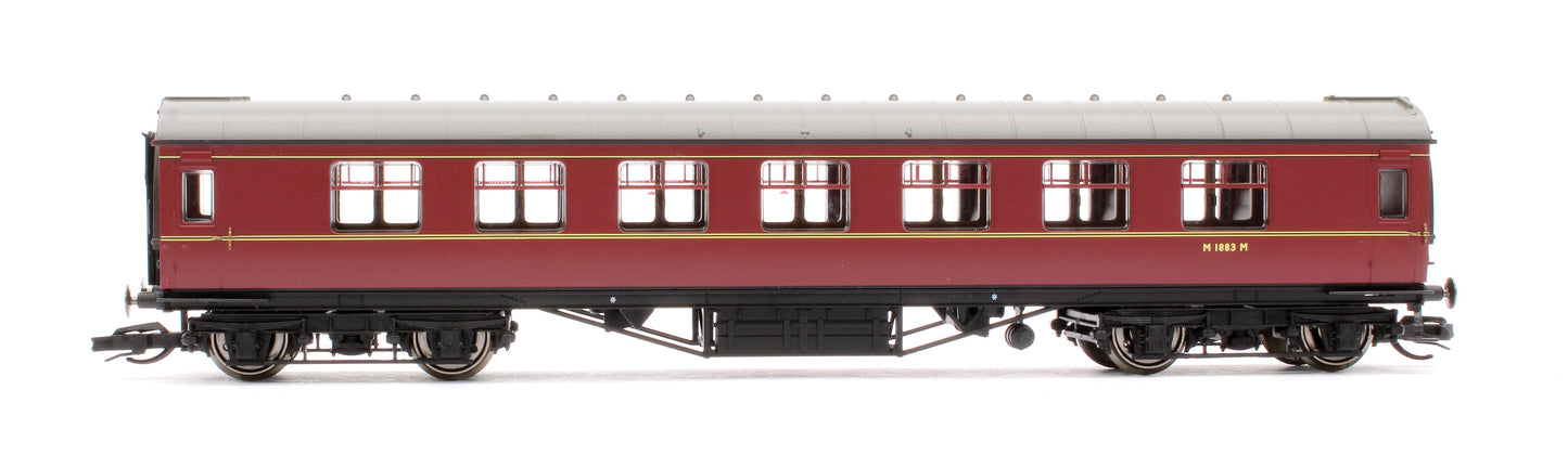 Pre-Owned TT4033A LMS Period III 57' Corridor Third Coach BR Maroon M1883M