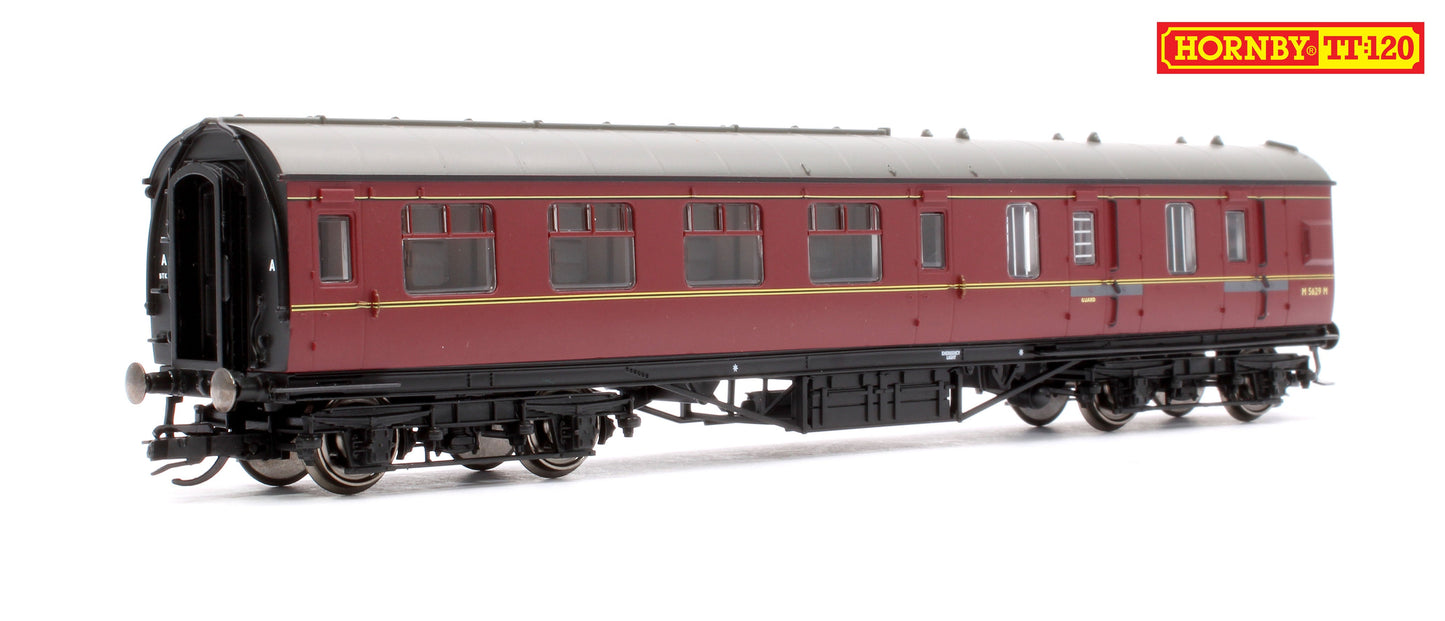 Pre-Owned LMS Period III 57' Brake Third Coach BR Maroon M5629M