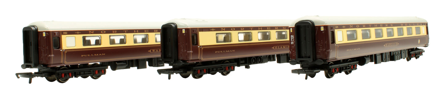 Pre-Owned R4539 3x 'Northern Belle' Pullman Mk2s Coaches