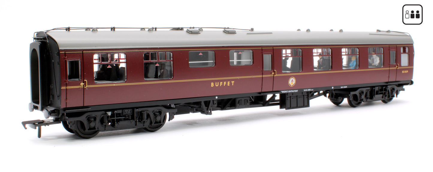 BR Mk1 RMB Restaurant Miniature Buffet BR Maroon 39-261CPF - Fitted Passengers