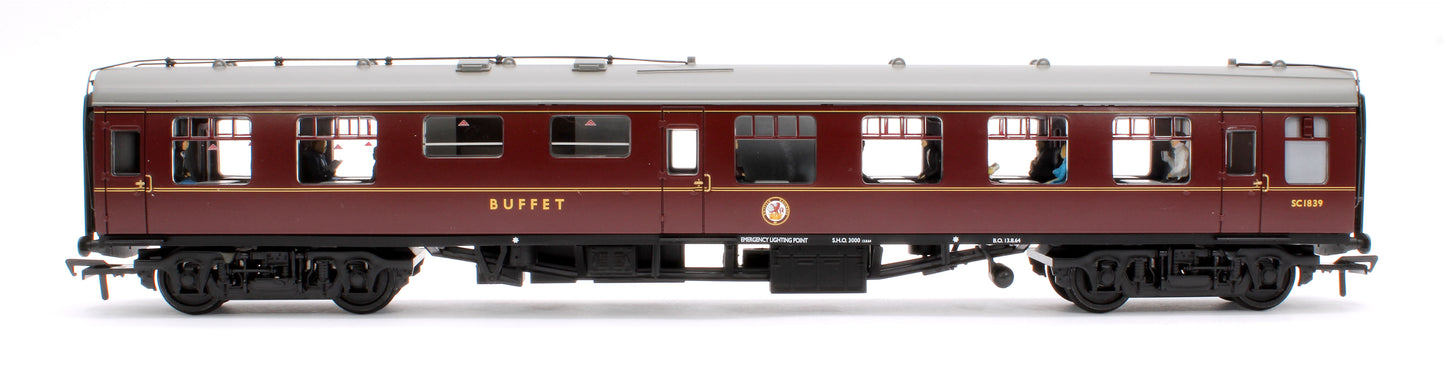 BR Mk1 RMB Restaurant Miniature Buffet BR Maroon 39-261CPF - Fitted Passengers