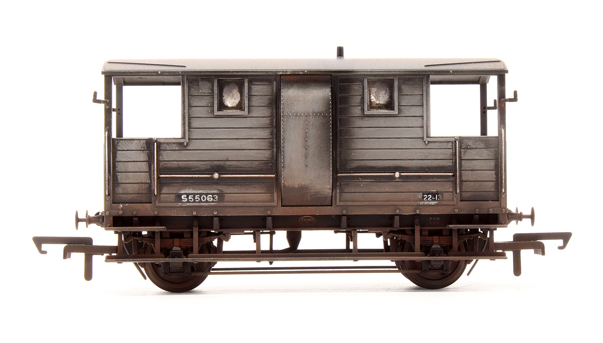 Pre-Owned R6915B BR Grey (Ex-LSWR) 20T Brake Van '55063' - Custom Weathered