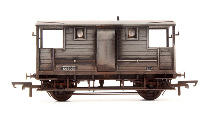 Pre-Owned R6915B BR Grey (Ex-LSWR) 20T Brake Van '55063' - Custom Weathered