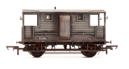 Pre-Owned R6915B BR Grey (Ex-LSWR) 20T Brake Van '55063' - Custom Weathered
