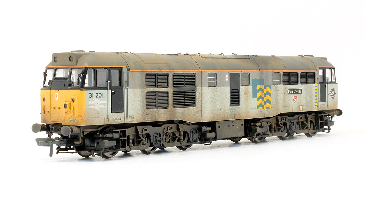 Pre-Owned BR Sub Sector Petroleum Class 31201 'Fina Energy' Diesel Locomotive - Renumbered, Named & Weathered