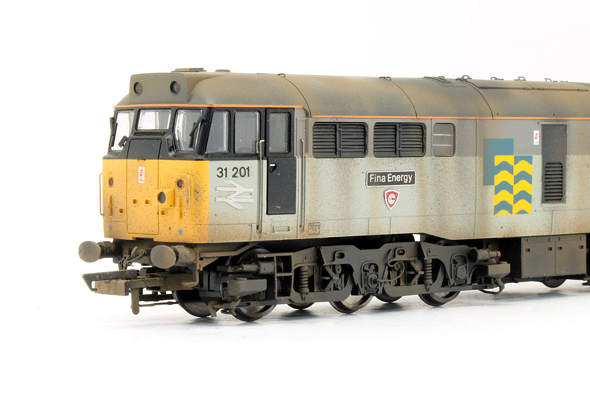 Pre-Owned BR Sub Sector Petroleum Class 31201 'Fina Energy' Diesel Locomotive - Renumbered, Named & Weathered