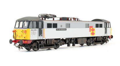 Pre-Owned Class 86608 Railfreight Distribution 'St. John Ambulance' Locomotive - Weathered