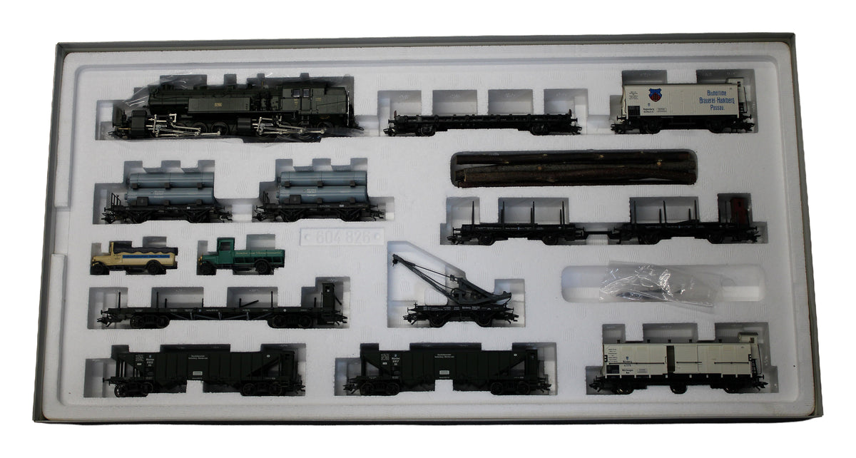 Pre-Owned 26960 Bavarian Freight Train Pack - includes Class BR 96 0-8-8-0T and 12 assorted wagons of the DRG - Marklin Digital