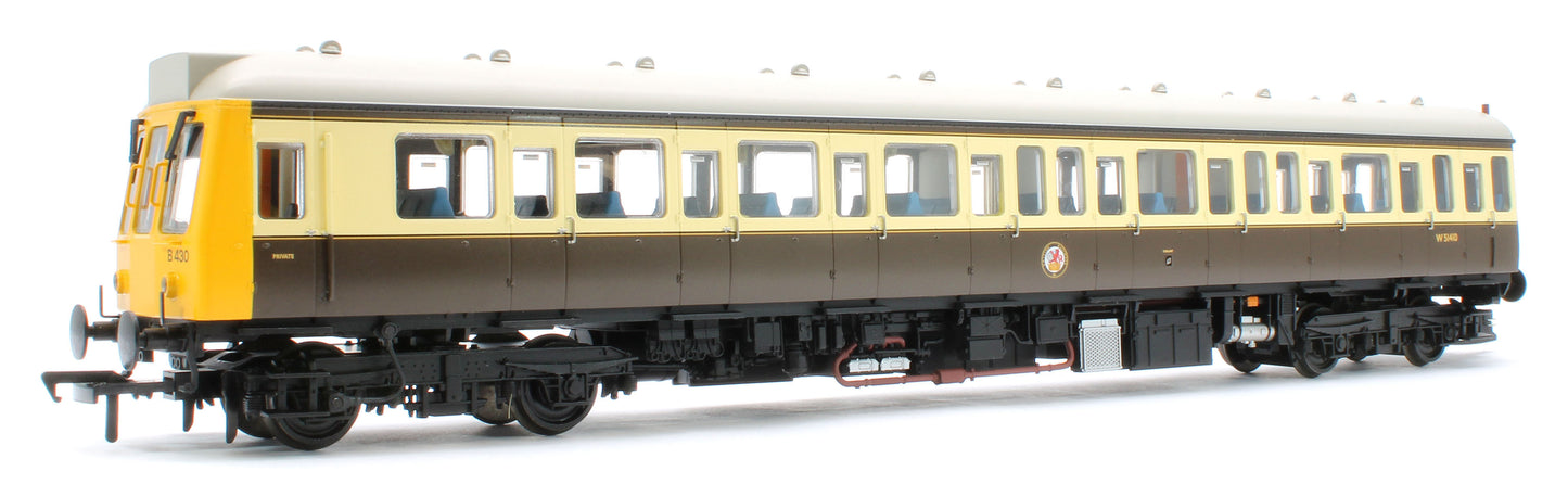 35-500Z Class 117 3 Car DMU Set Number B430 GW 150 Chocolate & Cream (Kernow Model Rail Centre Exclusive)