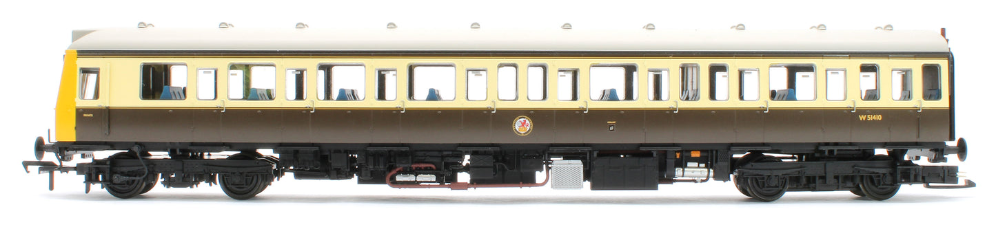 35-500Z Class 117 3 Car DMU Set Number B430 GW 150 Chocolate & Cream (Kernow Model Rail Centre Exclusive)