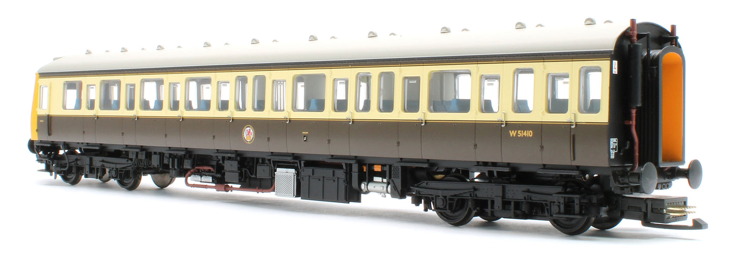 35-500Z Class 117 3 Car DMU Set Number B430 GW 150 Chocolate & Cream (Kernow Model Rail Centre Exclusive)