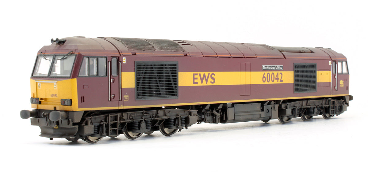 Pre-Owned EWS Class 60042 'The Hundred Of Hoo' Diesel Locomotive - Custom Weathered - DCC Sound