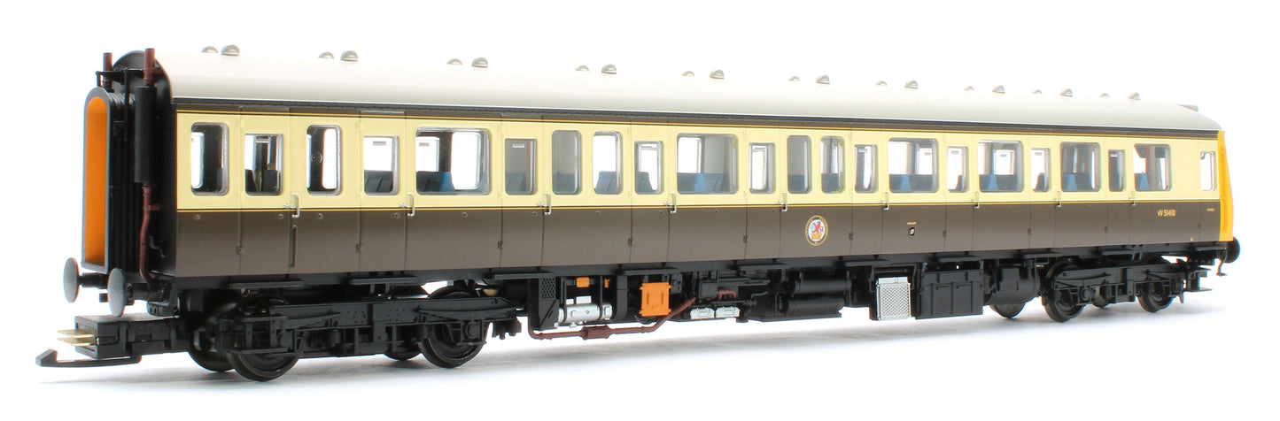 35-500Z Class 117 3 Car DMU Set Number B430 GW 150 Chocolate & Cream (Kernow Model Rail Centre Exclusive)