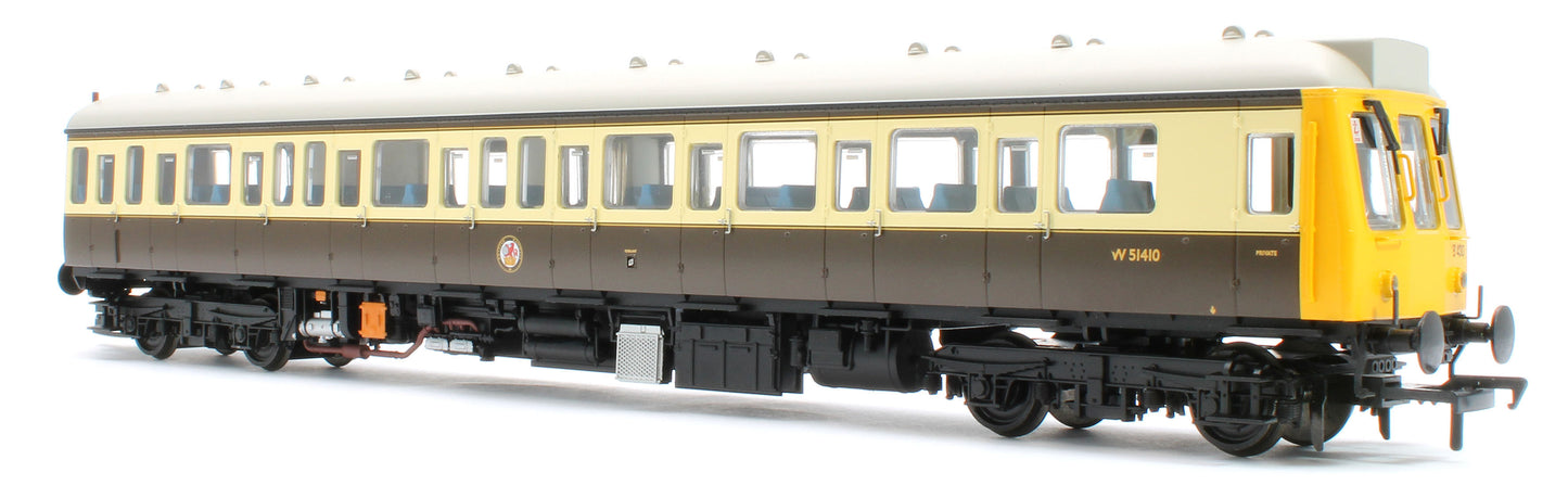 35-500Z Class 117 3 Car DMU Set Number B430 GW 150 Chocolate & Cream (Kernow Model Rail Centre Exclusive)