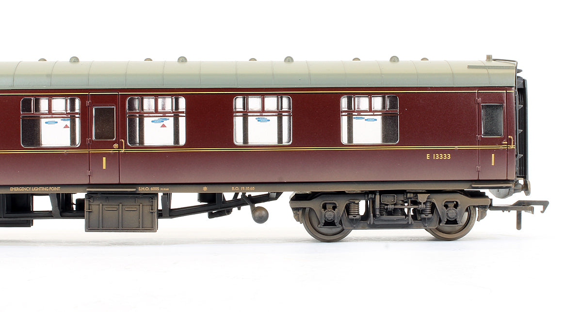 Pre-Owned BR Maroon MK1 Corridor First FK Coach 'E13333' (Weathered)