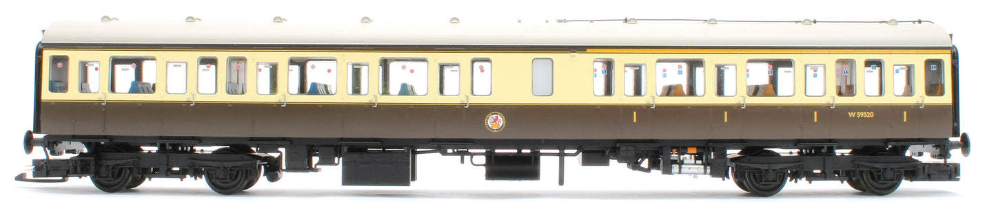 35-500Z Class 117 3 Car DMU Set Number B430 GW 150 Chocolate & Cream (Kernow Model Rail Centre Exclusive)