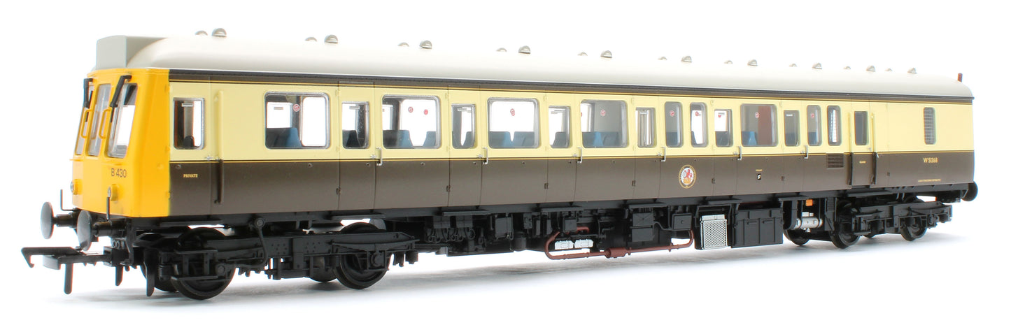 35-500Z Class 117 3 Car DMU Set Number B430 GW 150 Chocolate & Cream (Kernow Model Rail Centre Exclusive)