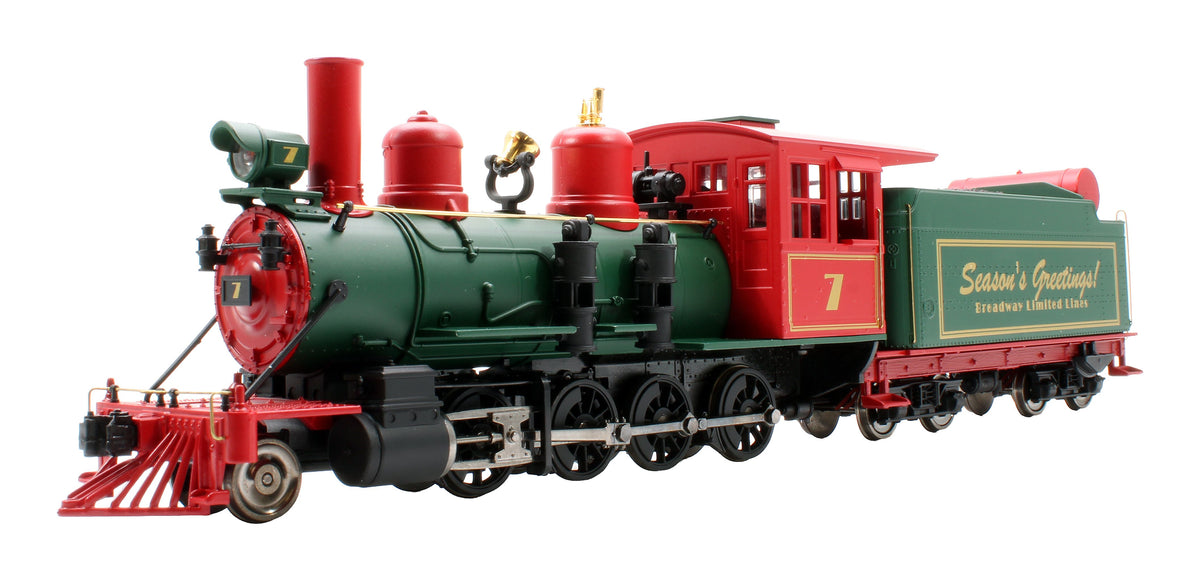 Pre-Owned 911 Broadway Limited Imports 2-8-0 Green No.7 'Seasons Greetings' Steam Locomotive - DCC Sound