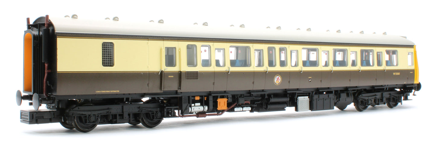 35-500Z Class 117 3 Car DMU Set Number B430 GW 150 Chocolate & Cream (Kernow Model Rail Centre Exclusive)